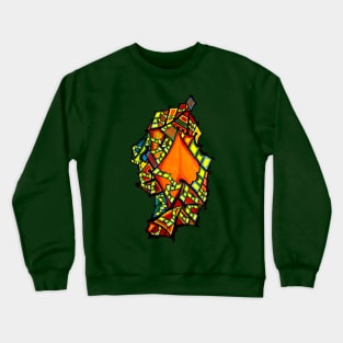 Above Orange Rooftops Crewneck Sweatshirt